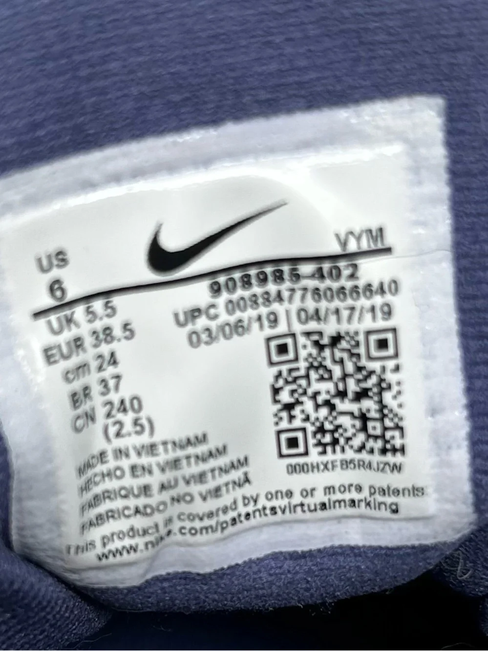 Nike Flex Experience RN 7 Navy Blue 908985-402 Mens Kids Size 6